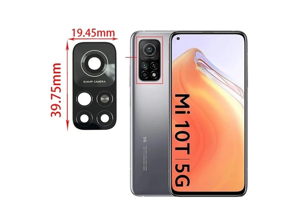 Mica Lente Cámara Trasera Xiaomi MI 10T Pro 5G 1