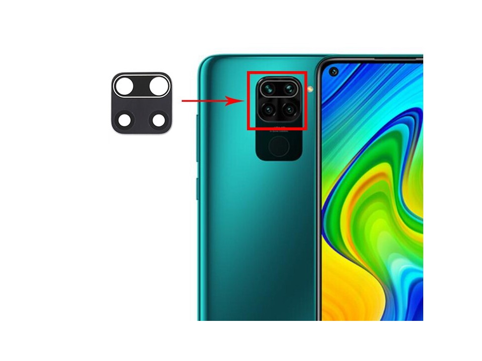 Mica Lente Cámara Trasera Xiaomi Redmi Note 9 Pro Max 1