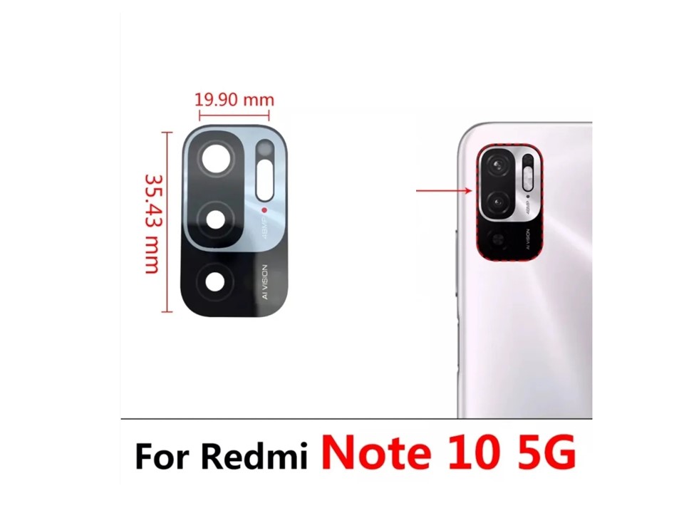 Mica Lente Cámara Trasera Xiaomi Redmi Note 10 5G 2