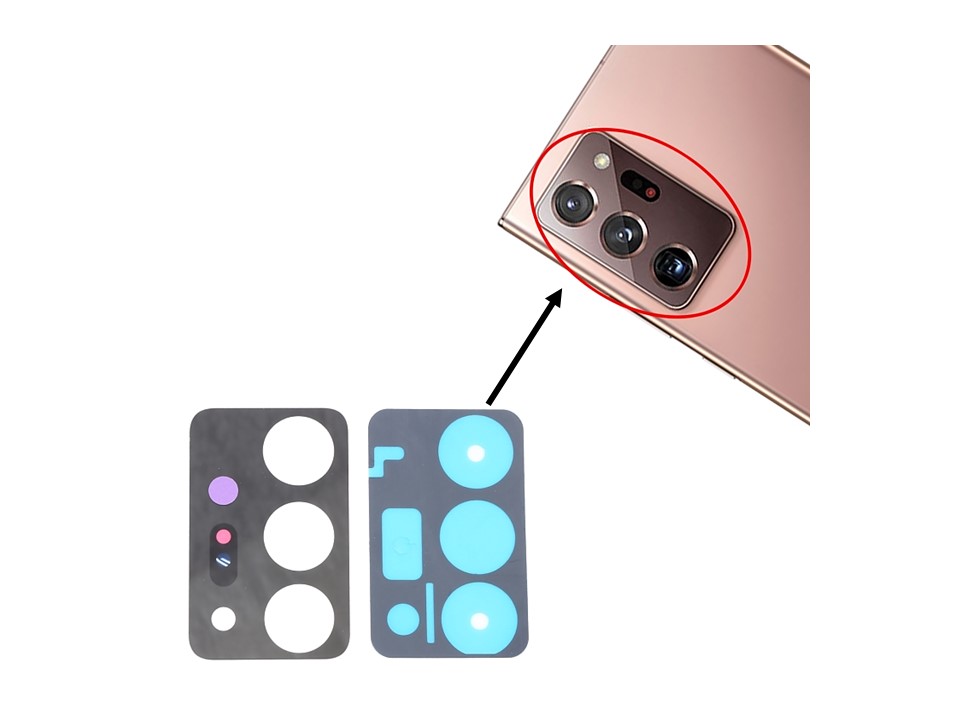 Mica Lente Cámara Trasera Samsung Note 20 Ultra Repuesto 3