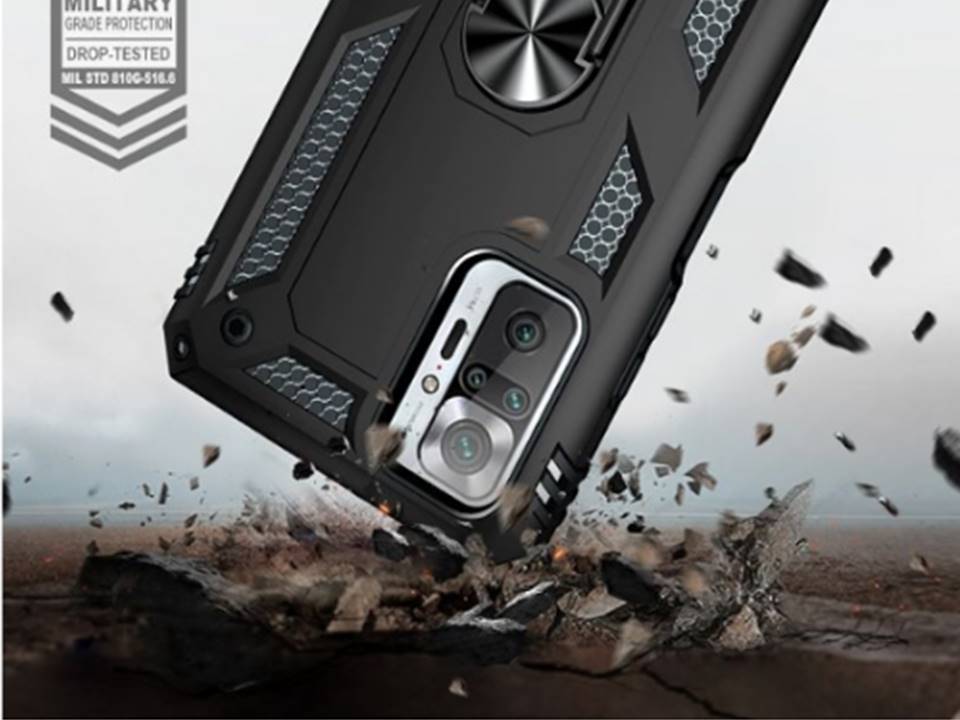 Carcasa Xiaomi Redmi Note 10S Magnética Shockproof Con Anillo 3