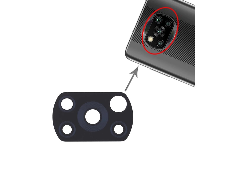 Mica Lente Cámara Trasera Xiaomi Poco X3 - Poco X3 NFC 1