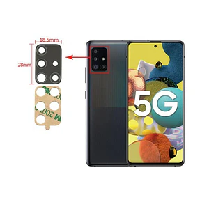 Mica Lente Cámara Trasera Samsung A51 Repuesto