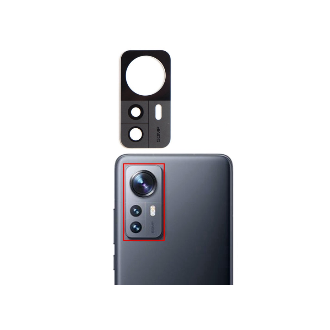 Mica Lente Cámara Trasera Xiaomi 12 - 12X - 12S Repuesto 2