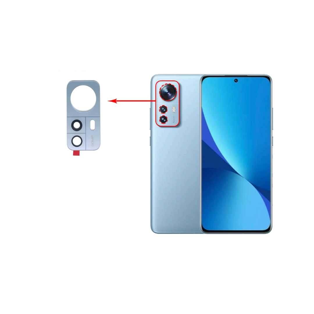 Mica Lente Cámara Trasera Xiaomi 12 - 12X - 12S Repuesto 3
