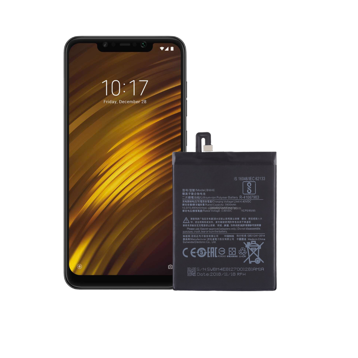 Bateria Xiaomi Poco F1 Modelo BM4E Repuesto 1