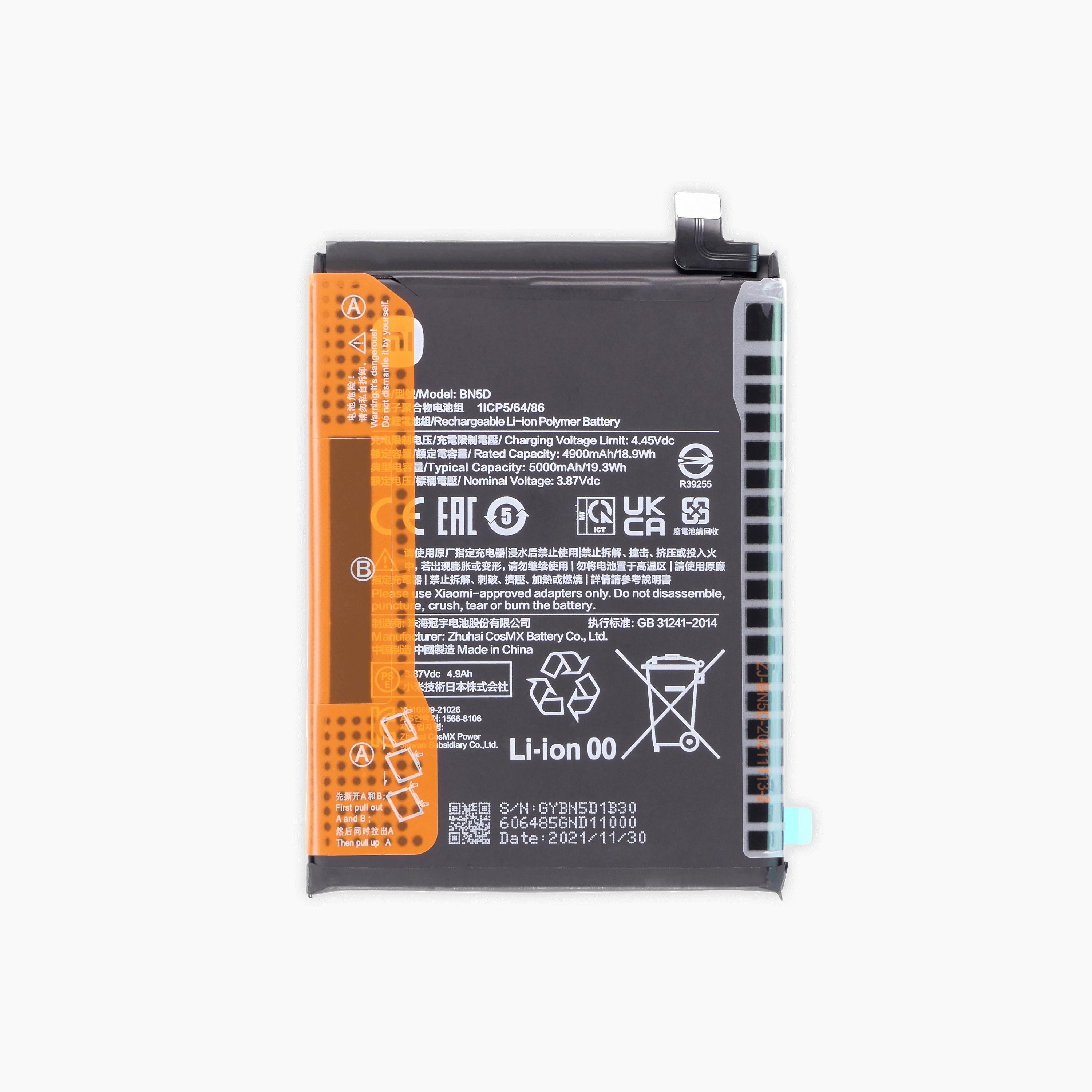 Bateria Original Xiaomi Redmi Note 11S Modelo BN5D 1
