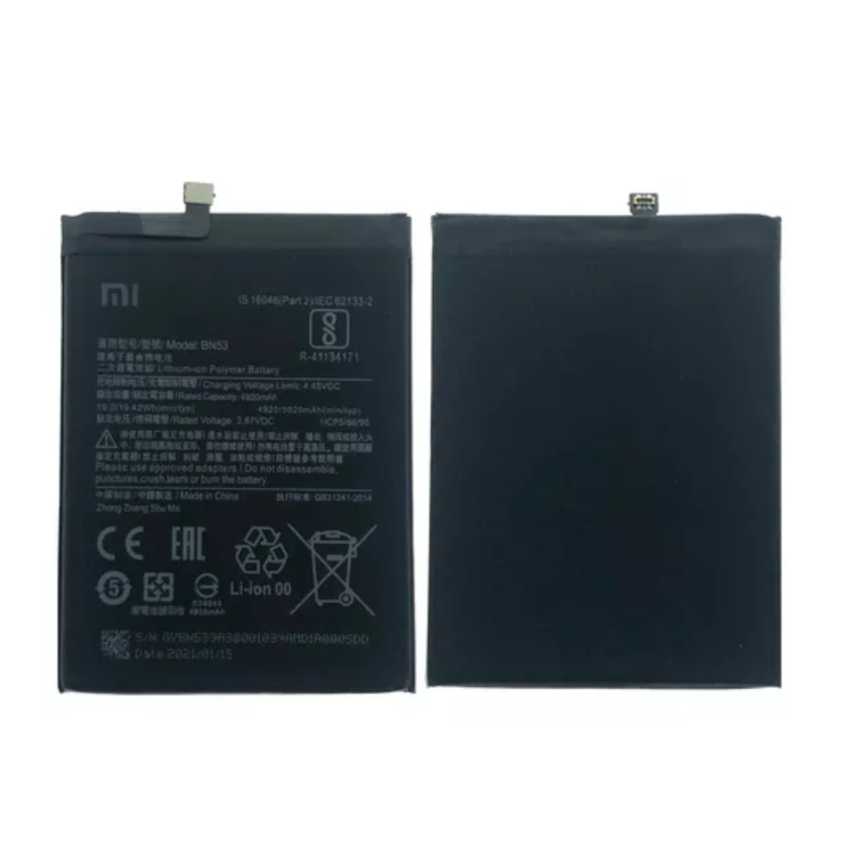Bateria Xiaomi Redmi Note 10 Pro (Global) BN53 3