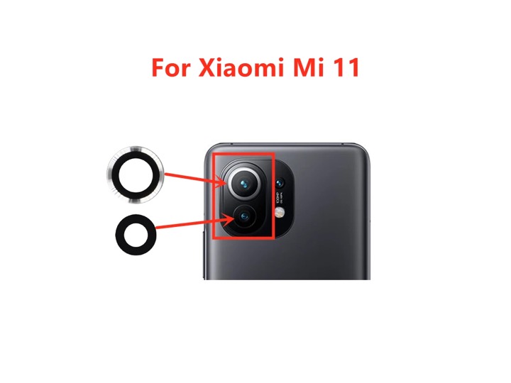 Mica Lente Cámara Trasera Xiaomi 11 Repuesto 2