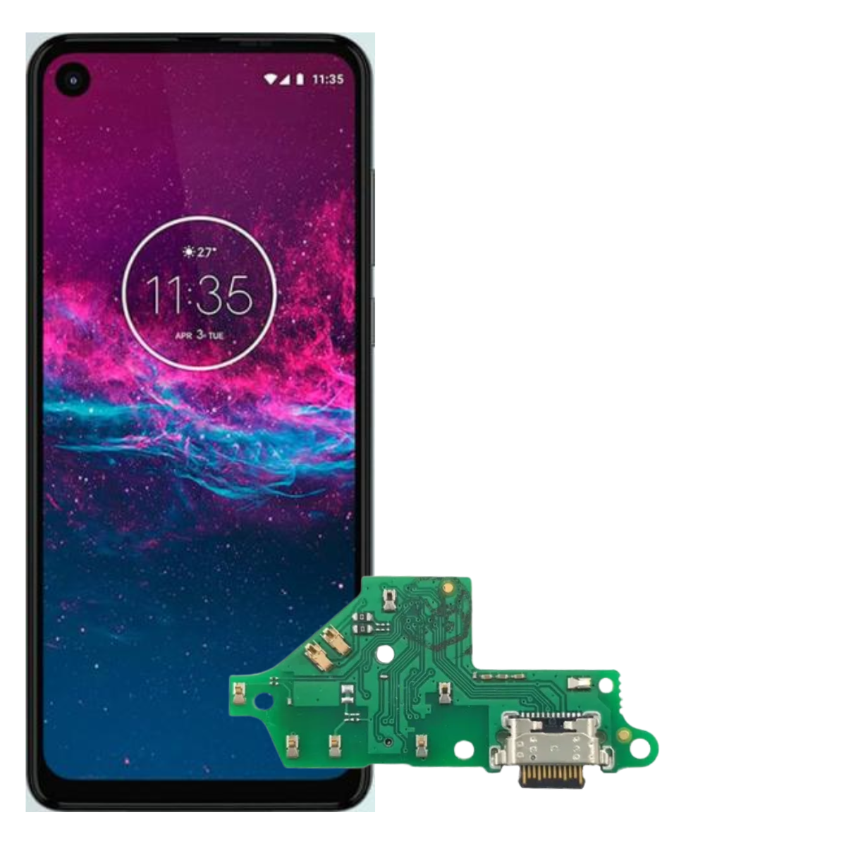 Flex Carga - USB Motorola One Action 5