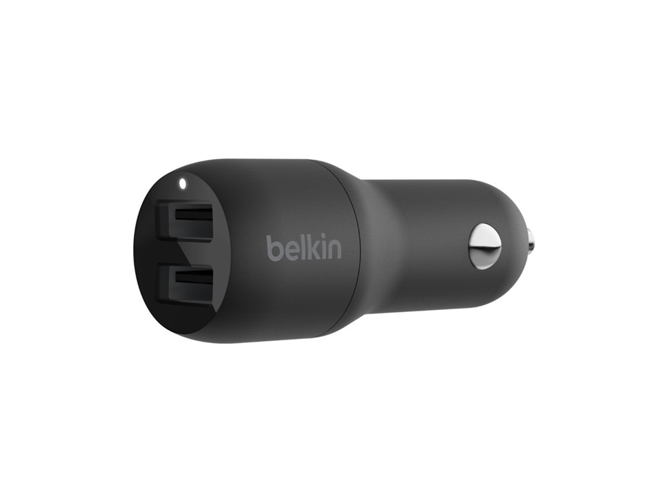 Cargador de Auto Original Belkin Doble Puerto BoostCharge 24W 3