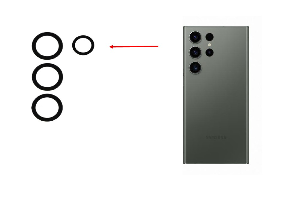 Lente Cámara Trasera Samsung Galaxy S23 Ultra 1