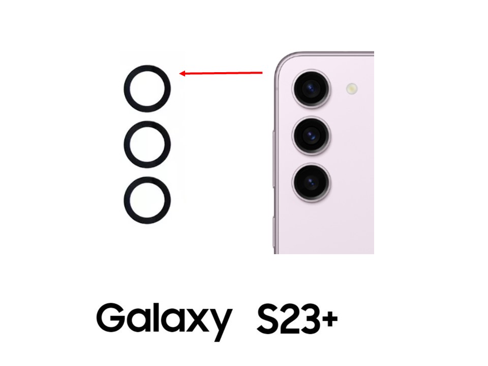 Lente Cámara Trasera Samsung Galaxy S23 Plus 1