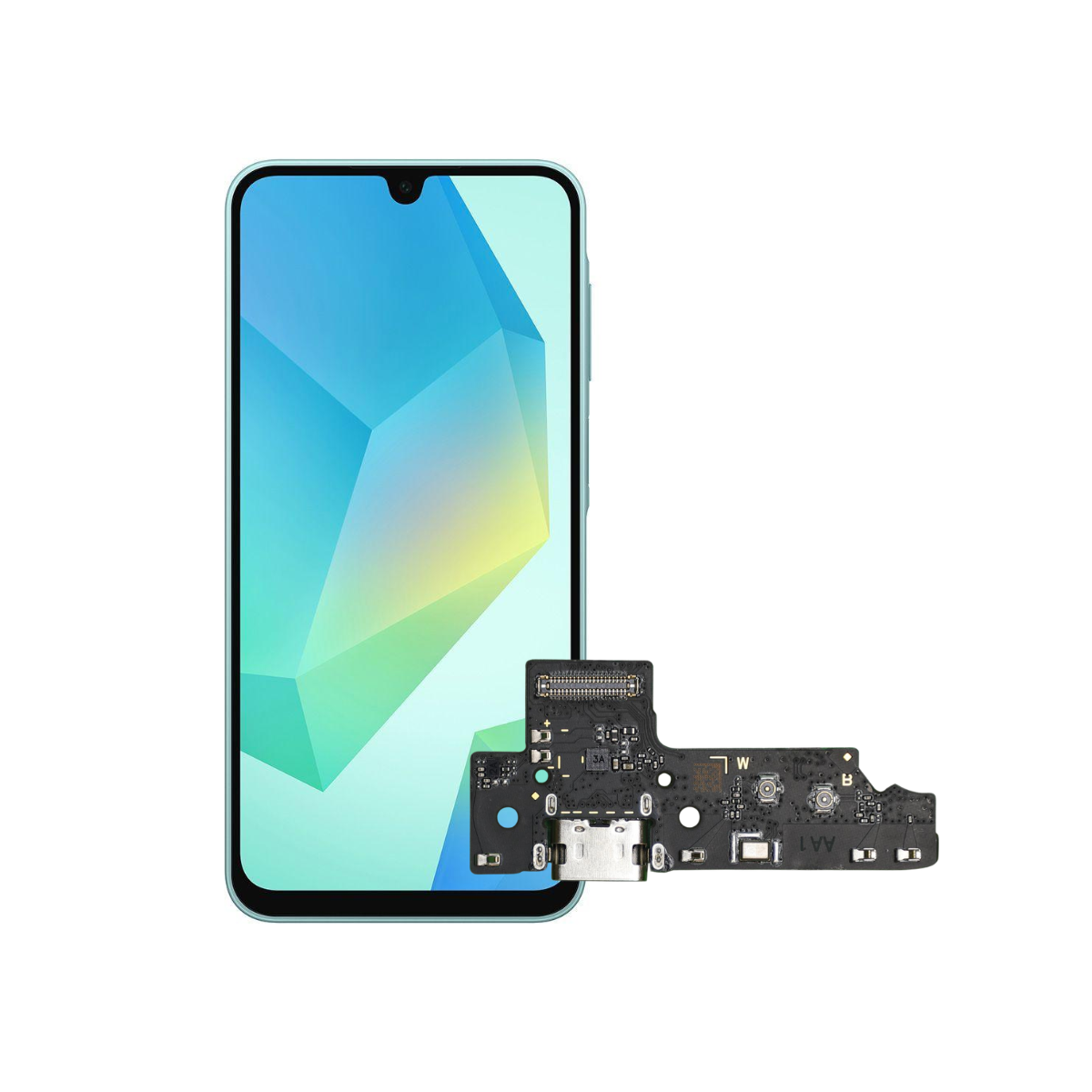 Flex Carga Usb Compatible Galaxy A16 5G A166 Repuesto 1