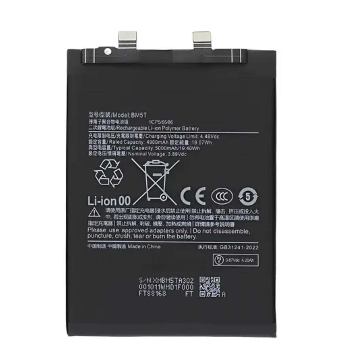 Batería Compatible Xiaomi Redmi Note 13 Pro 4G Modelo Bm5t 5000 Mah 1