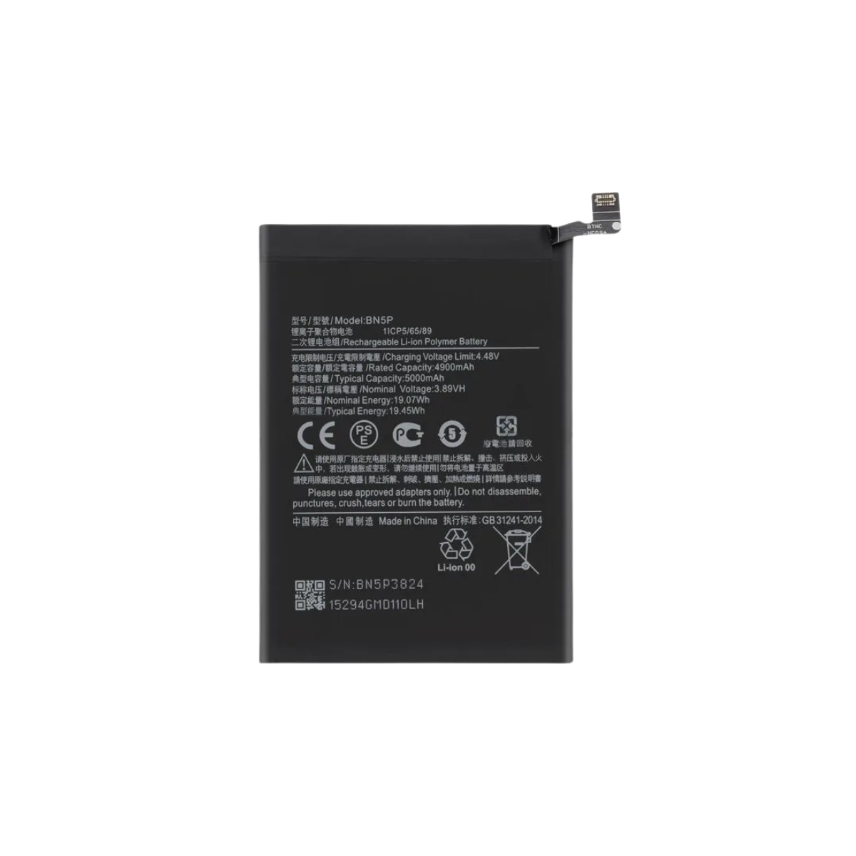 Bateria Para Xiaomi Redmi Note 13 4G Modelo BN5P 5000 Mah 2