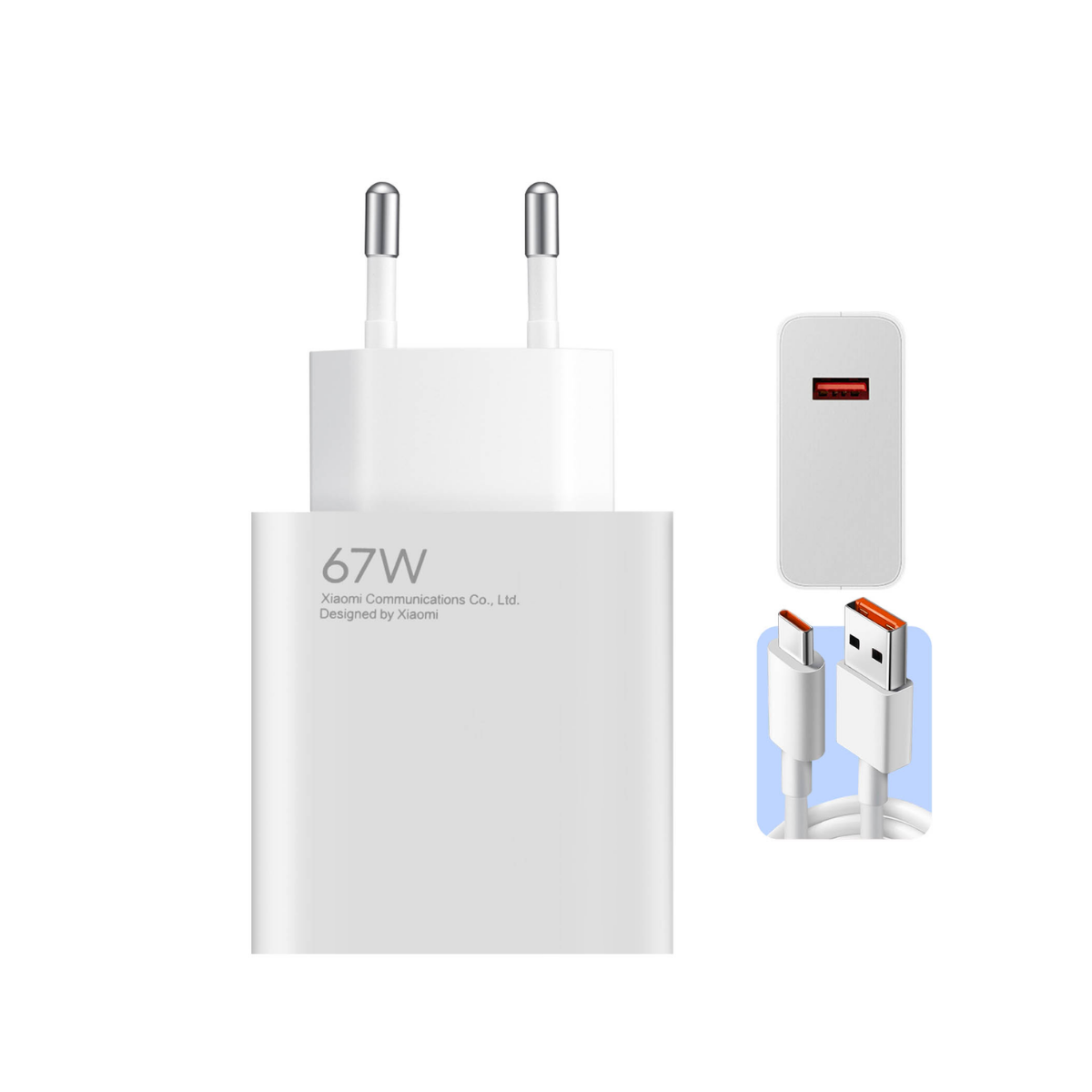 Cargador Original Xiaomi Mi Turbo Charger 67W + Cable Tipo C 2