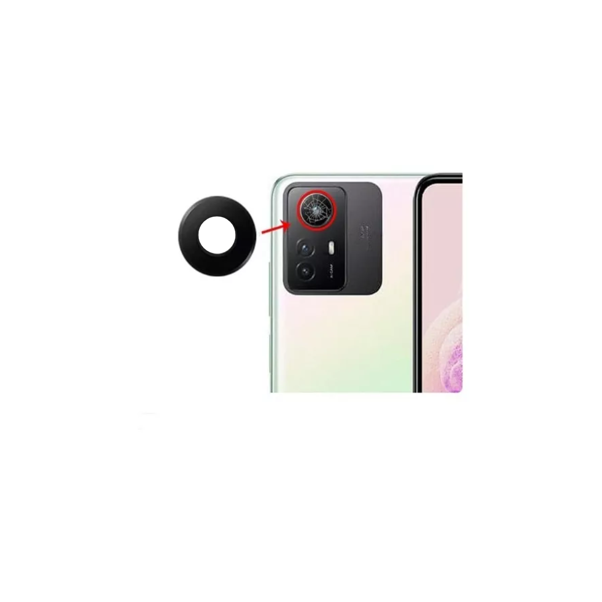 Mica Lente Cámara Trasera Xiaomi Redmi Note 12S 1