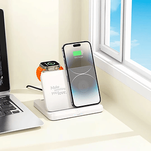 Cargador Inalambrico Pleglable 3 en 1 Hoco CQ7