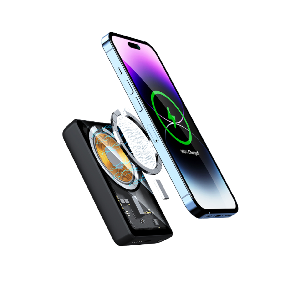 Power Bank Inalámbrica Moxom Litio Carga Rápida 5000 mAh 1