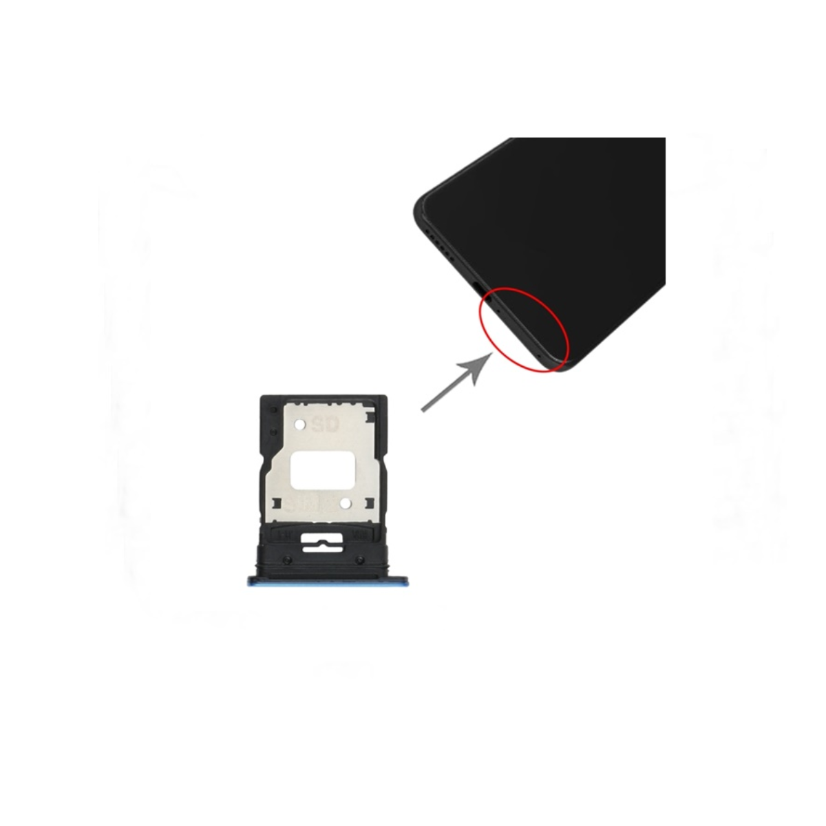 Bandeja Porta Sim Xiaomi Mi 11 Lite 3