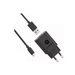 Cargador Original Turbo Power Motorola 18W + Cable Tipo C