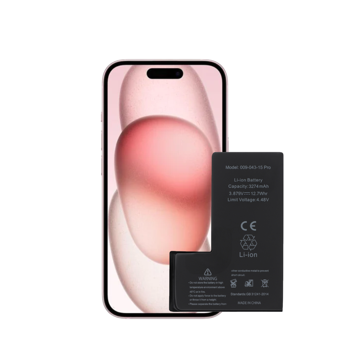 Bateria Iphone 15 Pro Capacidad 3274 Mah Alta Gama Repuesto 1