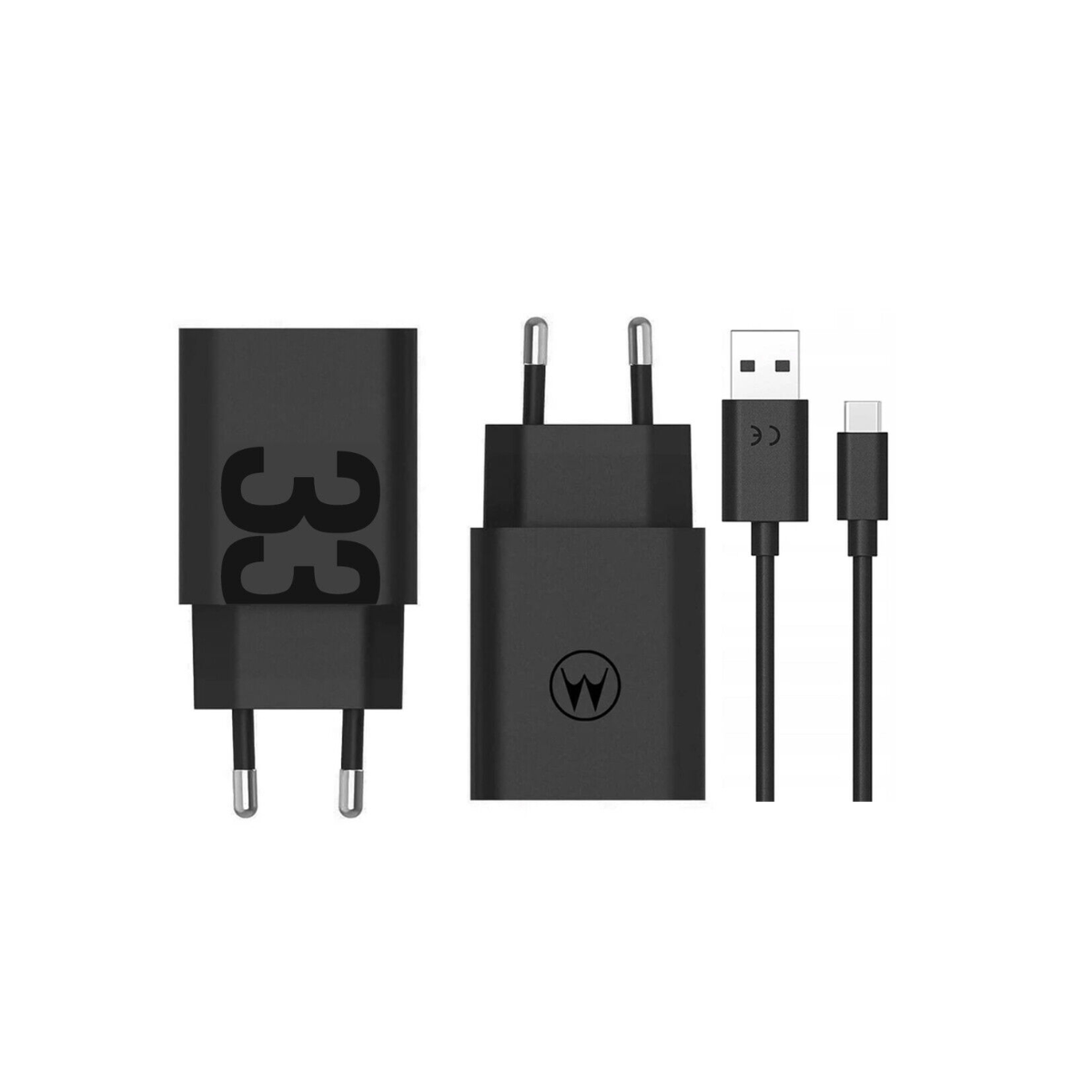 Cargador Original Turbo Power 33W Motorola G53 5G + Cable C 1