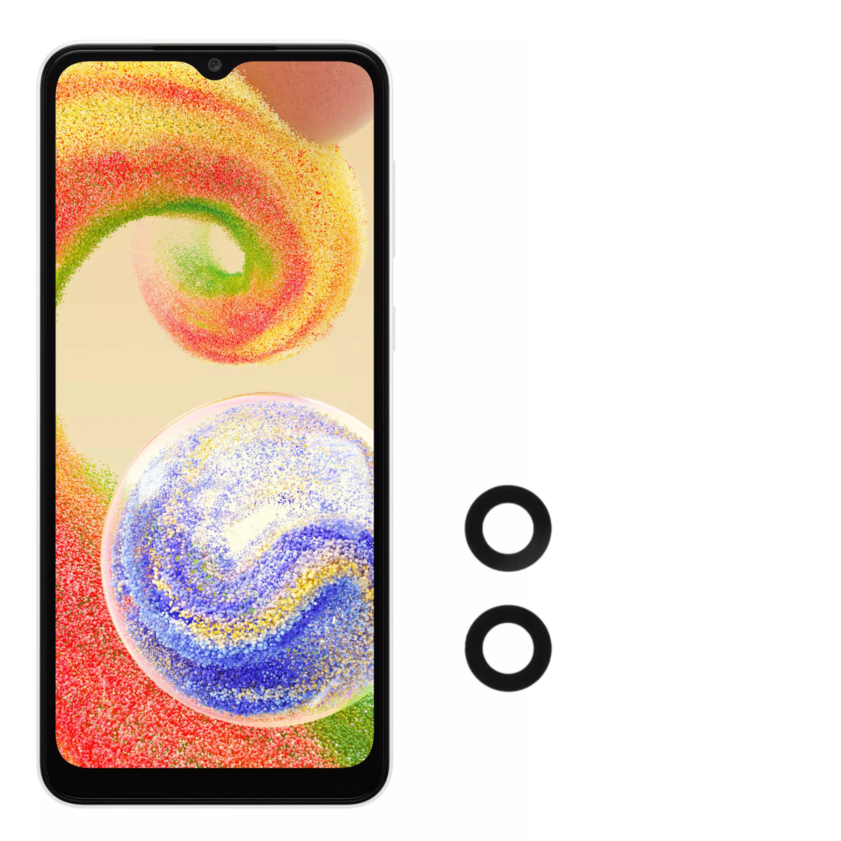 Lente Cámara Trasera Para Samsung Galaxy A04 Repuesto 1