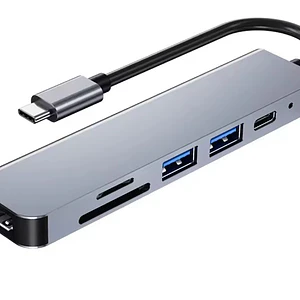 Adaptador Usb Hub Hdmi Tipo C 6 En 1