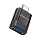 Adaptador Otg Usb A Tipo C Borofone v18 Negro - Miniatura 1