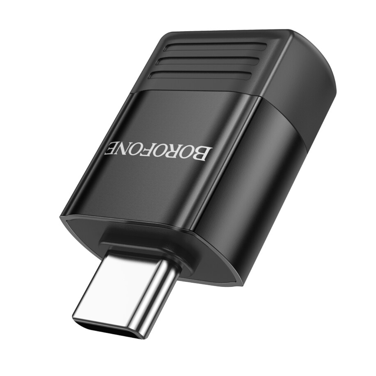 Adaptador Otg Usb A Tipo C Borofone v18 Negro 2