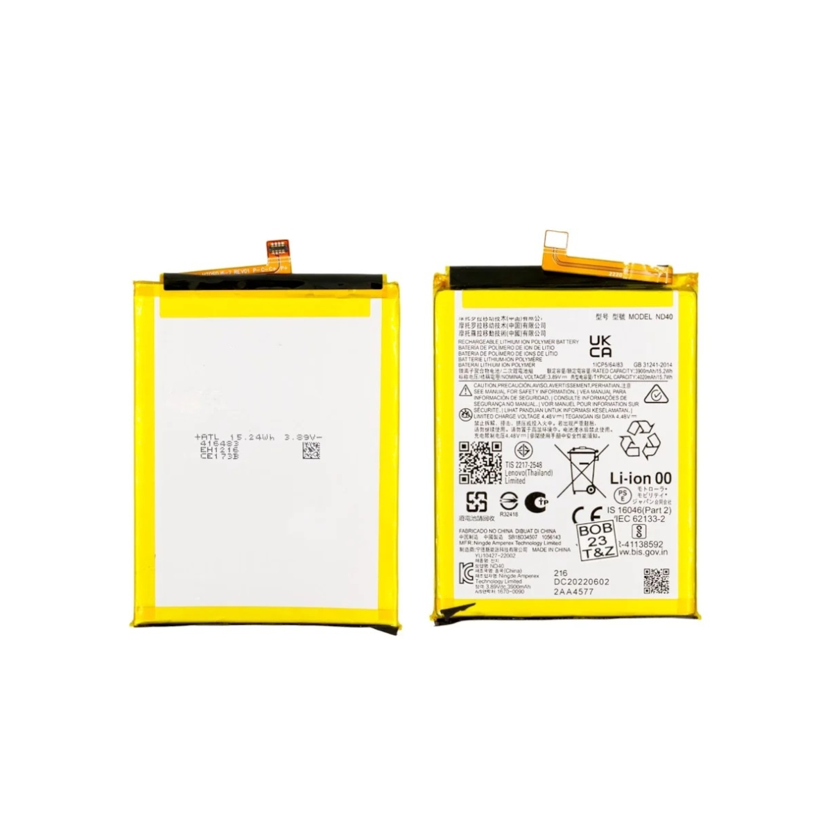 Batería Compatible Con Motorola Edge 30 Modelo Nd40 4020 Mah 3