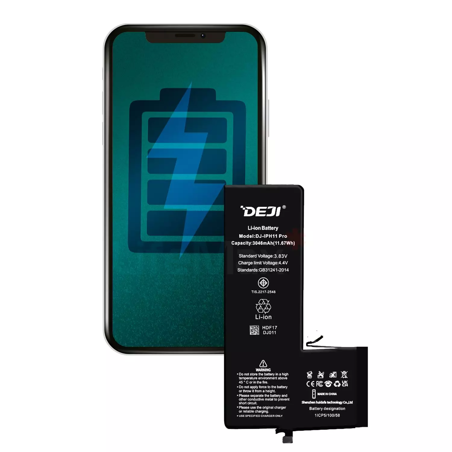 Bateria iPhone 11 Pro Capacidad 3046 Mah Alta Gama Repuesto 3