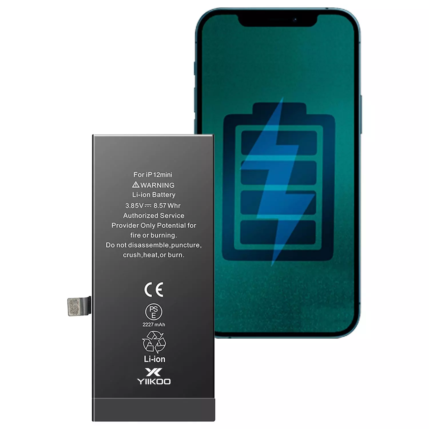 Bateria iPhone 12 Mini Capacidad 2227 Mah Alta Gama Repuesto 4
