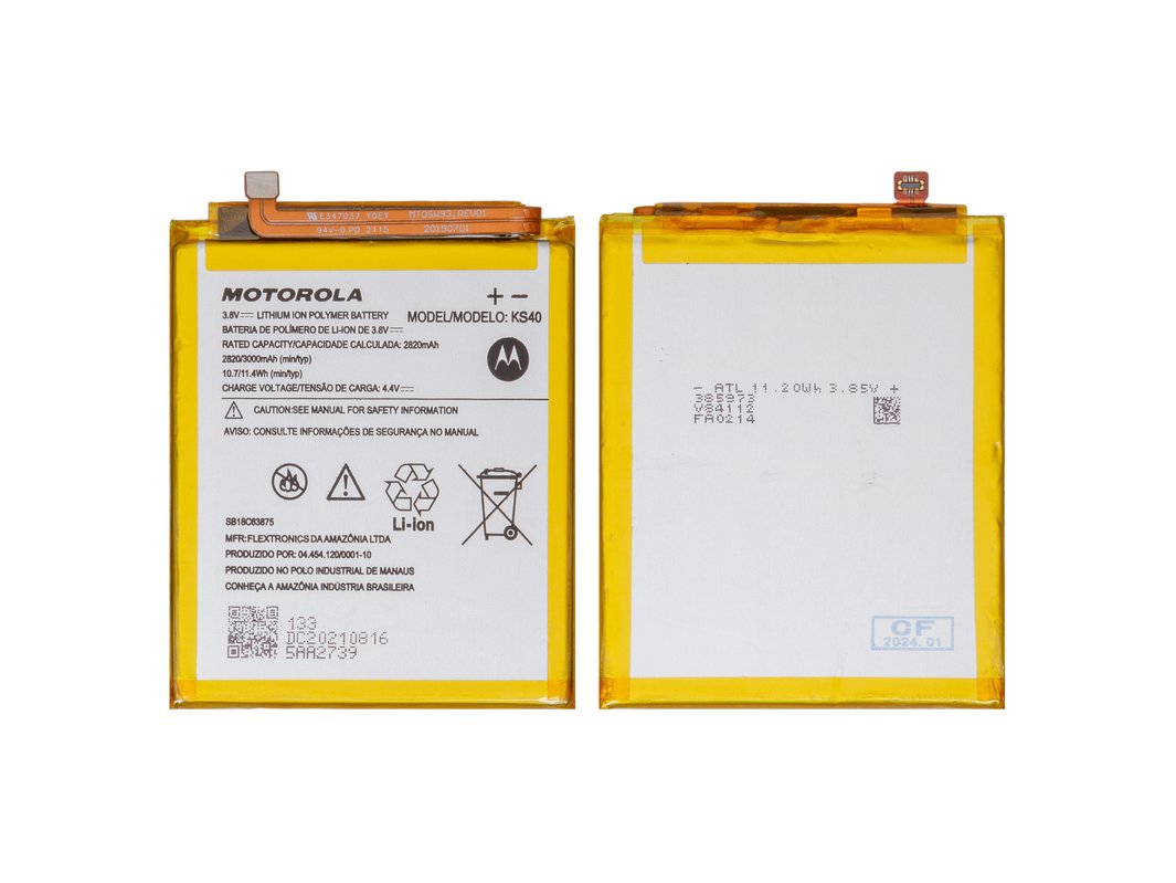 Bateria Motorola E6 Play - E6S KS40 3000 Mah Repuesto 1