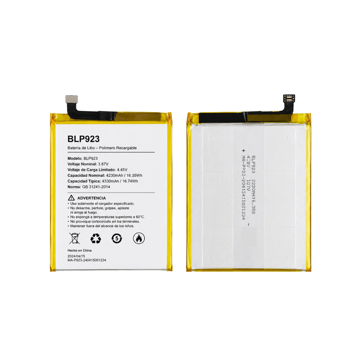 Bateria Oppo A78 5G Modelo BPL923 5.000 Mah 4