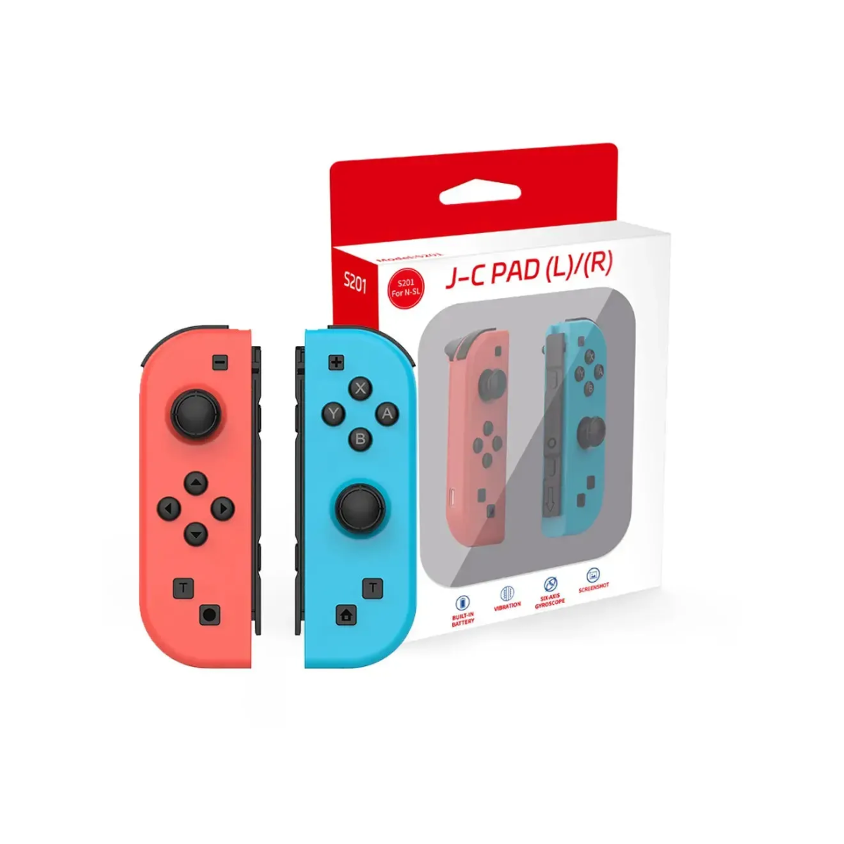 Joystick Inalámbrico Compatible con Nintendo Switch – Par J-C Pad (L)/(R) 3