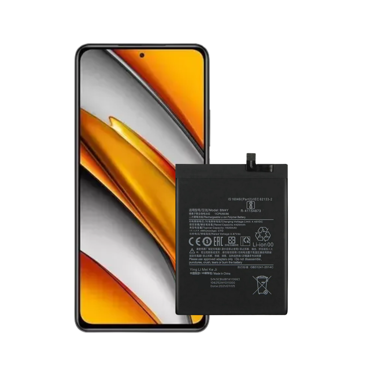 Bateria Xiaomi MI 11i Modelo BM4Y 4520 Mah 1
