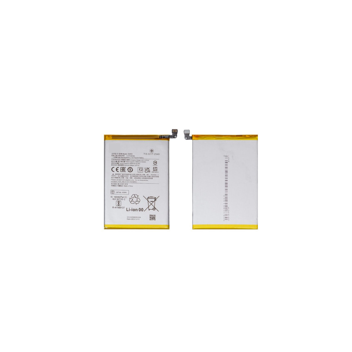 Bateria Xiaomi Poco M6 Pro 5G Modelo BM5R 5000 Mah 1