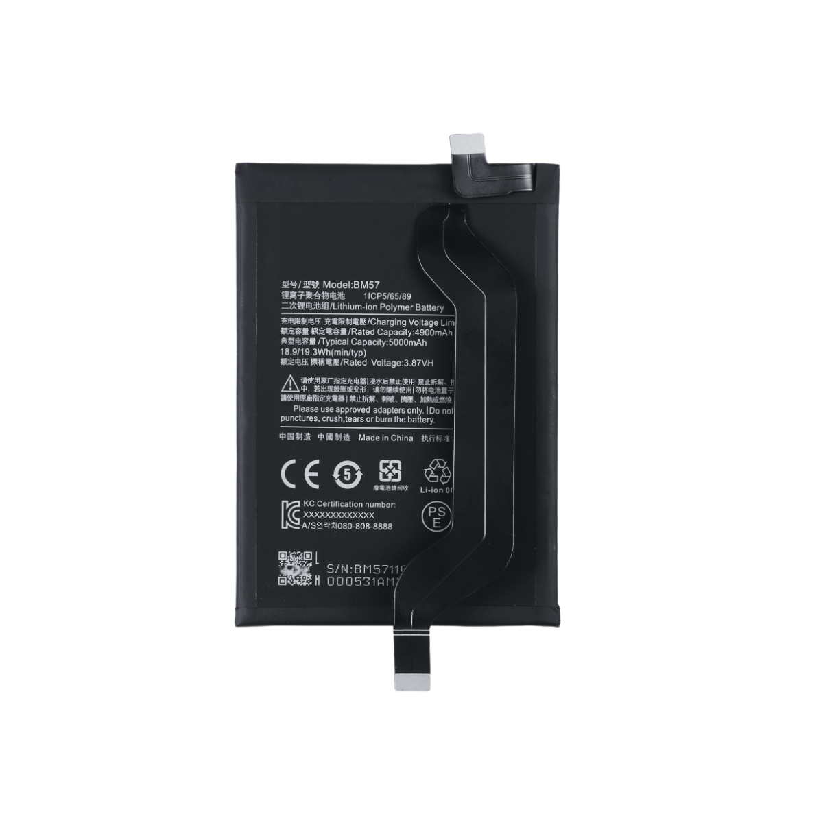Bateria Xiaomi Redmi Note 10 Pro 5G Modelo BM57 5000 Mh 2