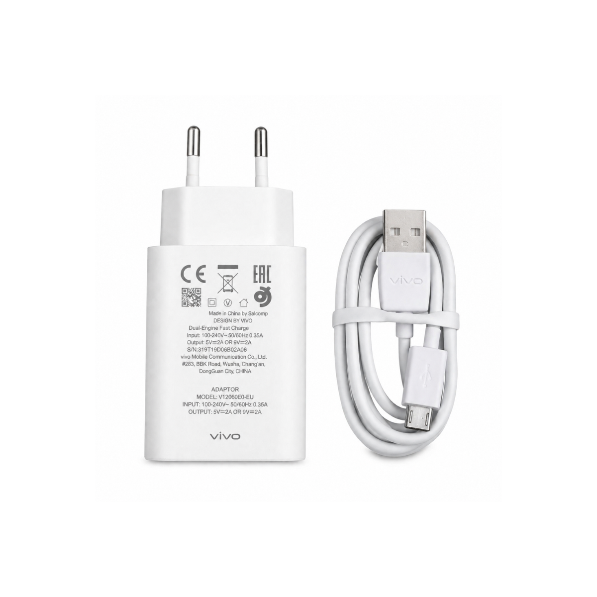 Cargador Original Vivo 10W + Cable Tipo C 1