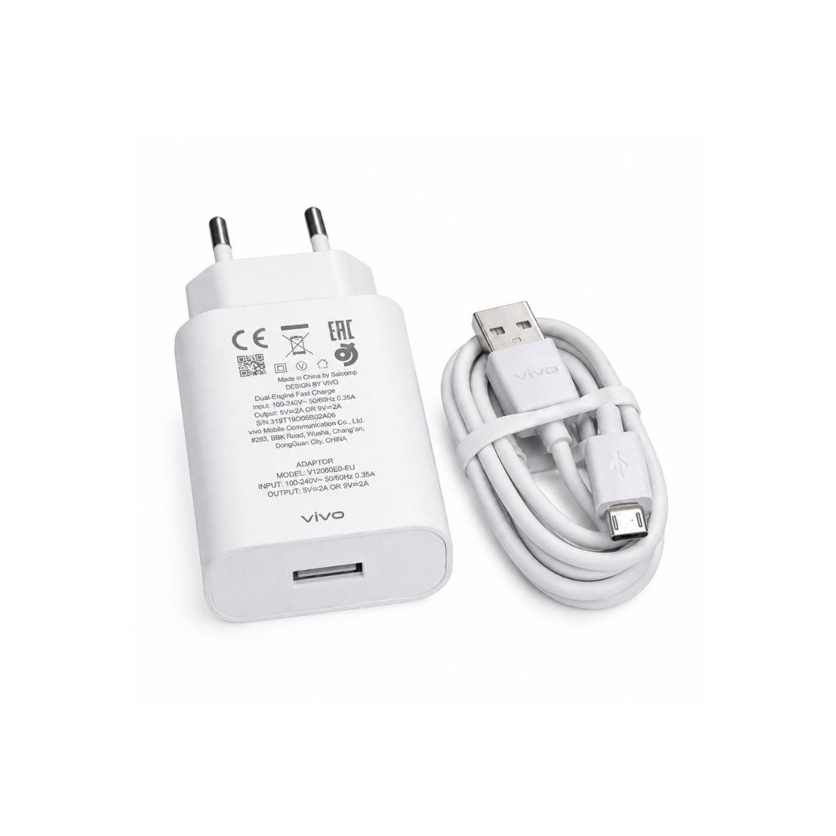 Cargador Original Vivo 10W + Cable Tipo C 5