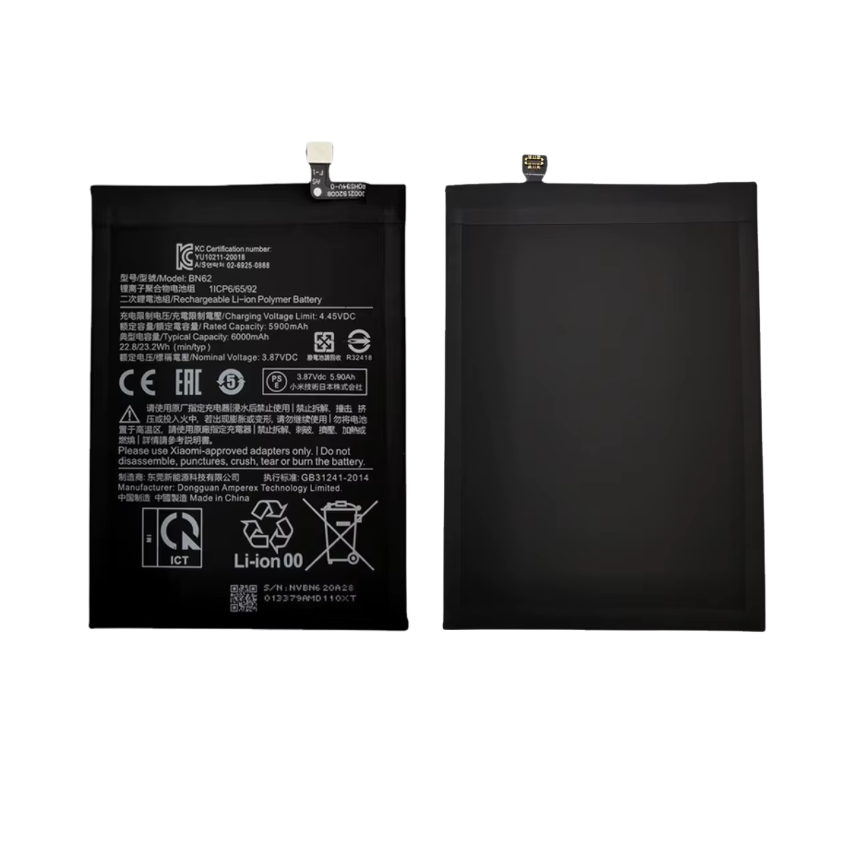 Bateria Xiaomi Redmi 9 Power Modelo BN62 6000 Mah Repuesto  5