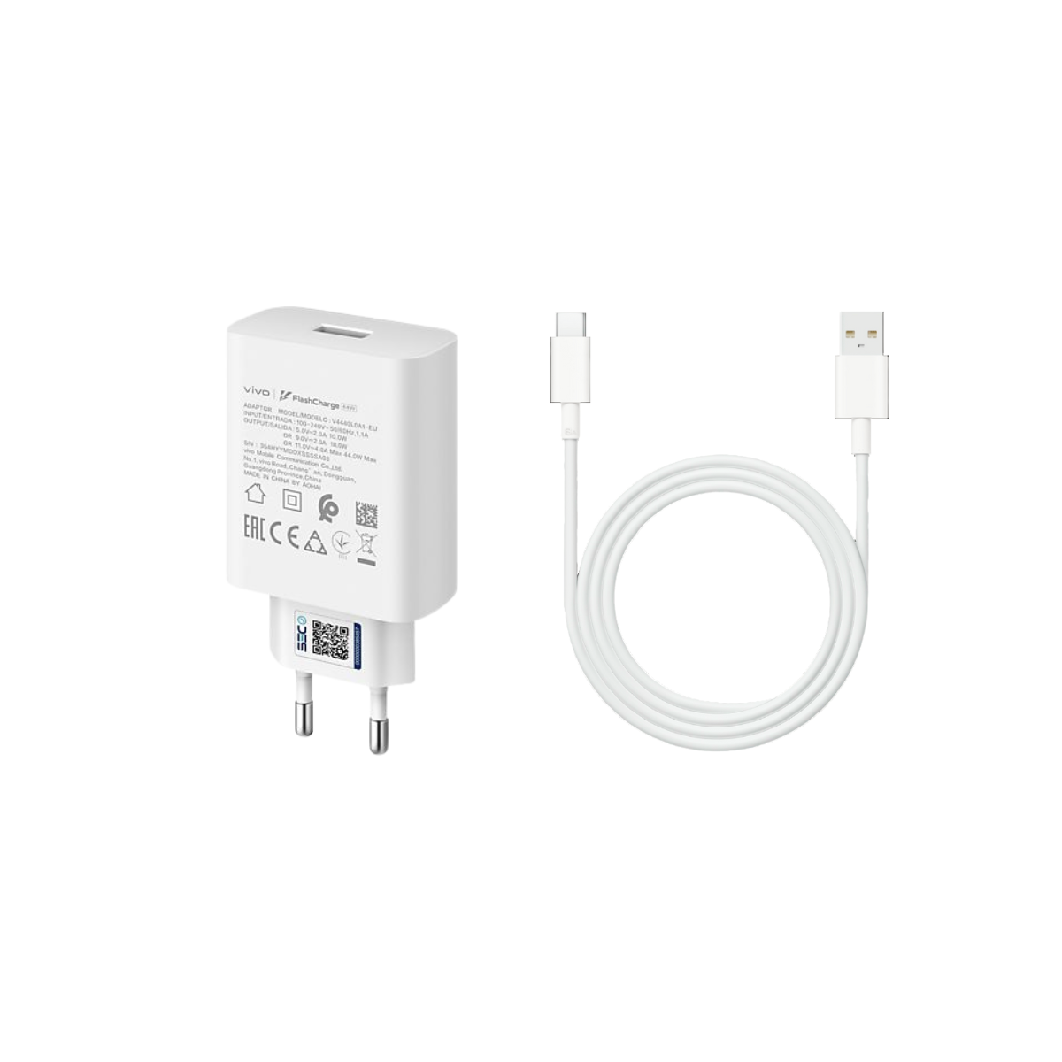 Cargador Original Vivo FlashCharge 2.0 33W + Cable C 1
