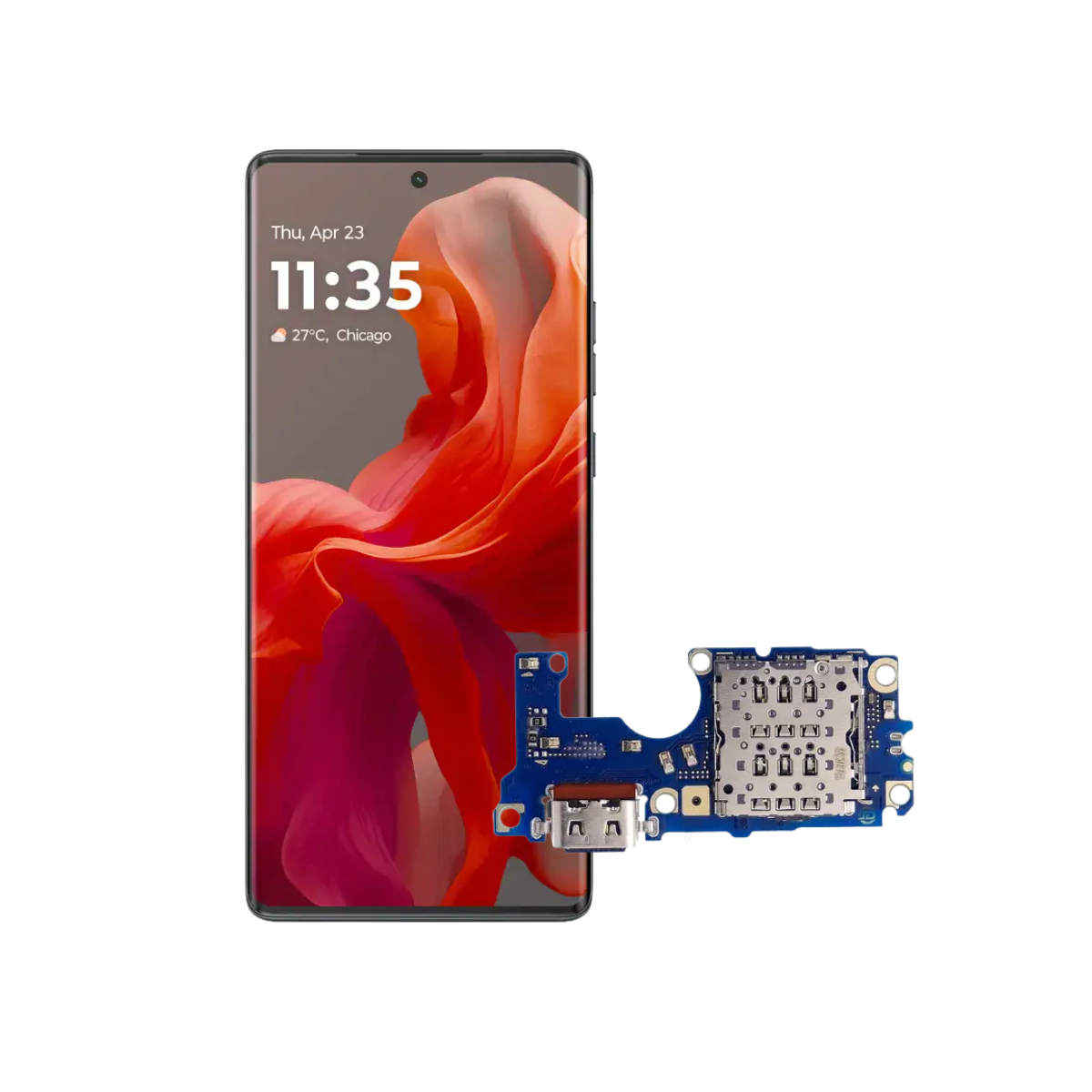 Flex Carga - USB Motorola G85 5G Repuesto 1