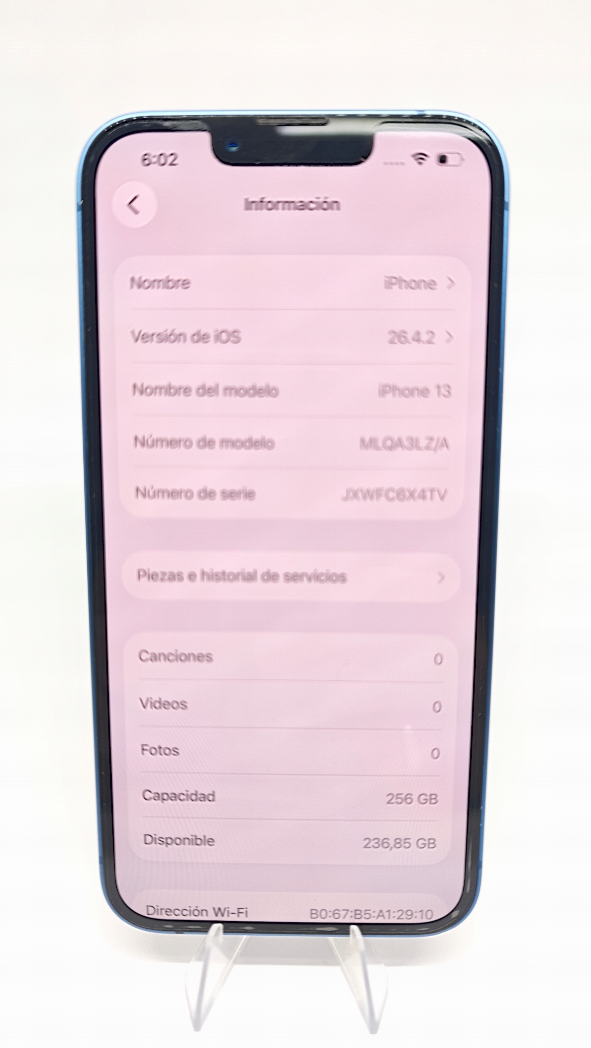 Celular Iphone 13 De 256 GB Azul 3