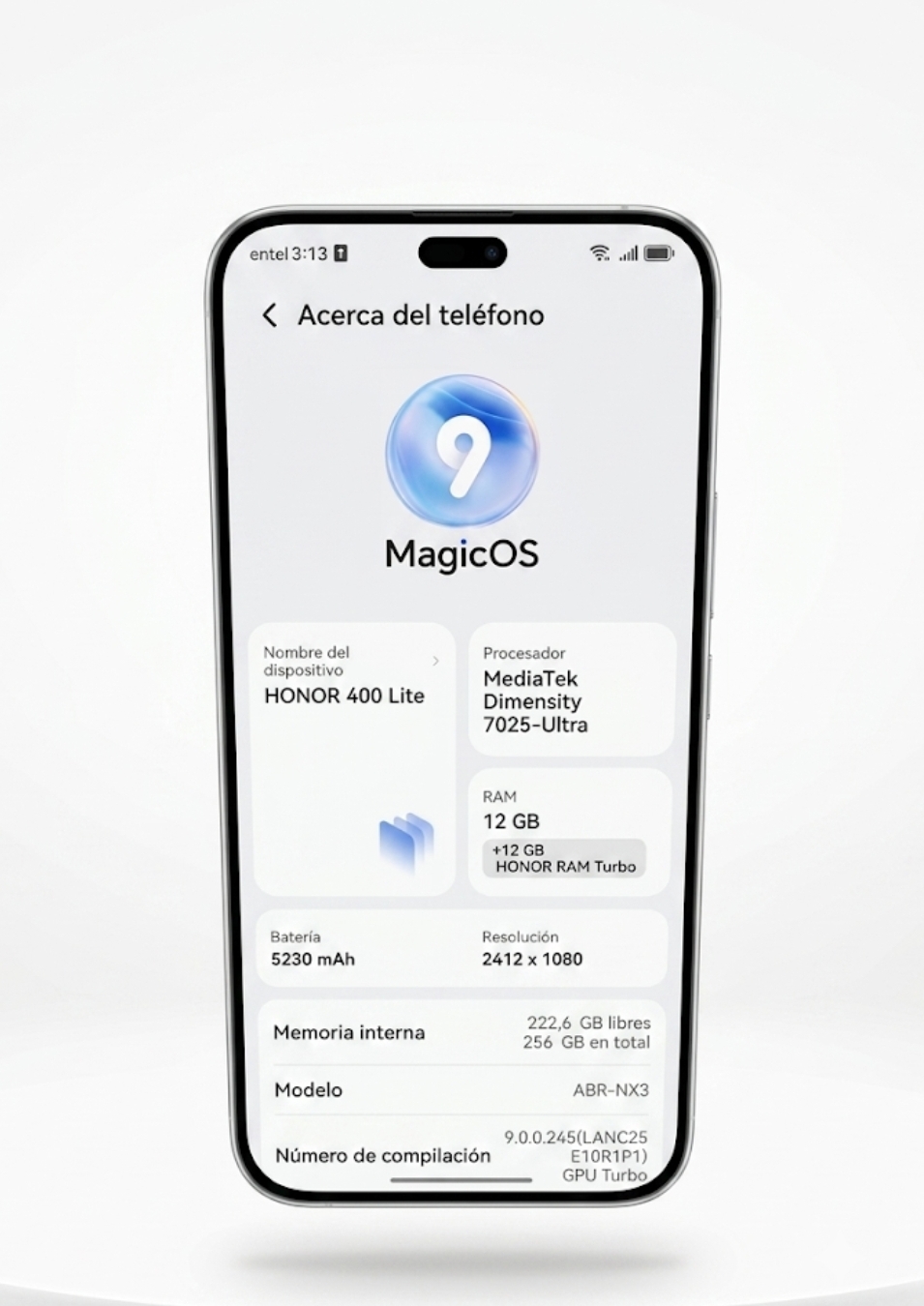 Celular honor 400 Lite de 256gb 3