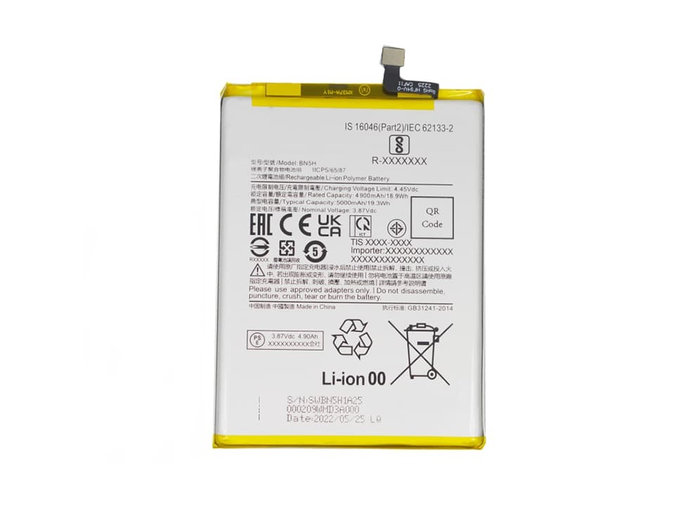 Bateria  Original  Xiaomi Redmi Note 11E 5G - 11R 5G BN5H 2