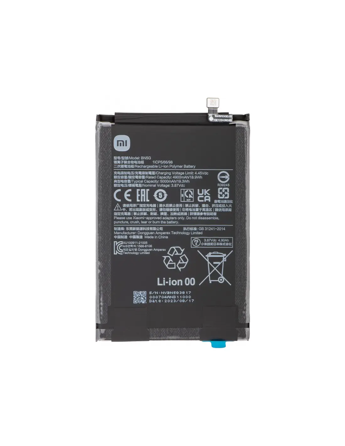 Bateria Original Xiaomi Redmi 10A - Redmi 10C Modelo BN5G 3